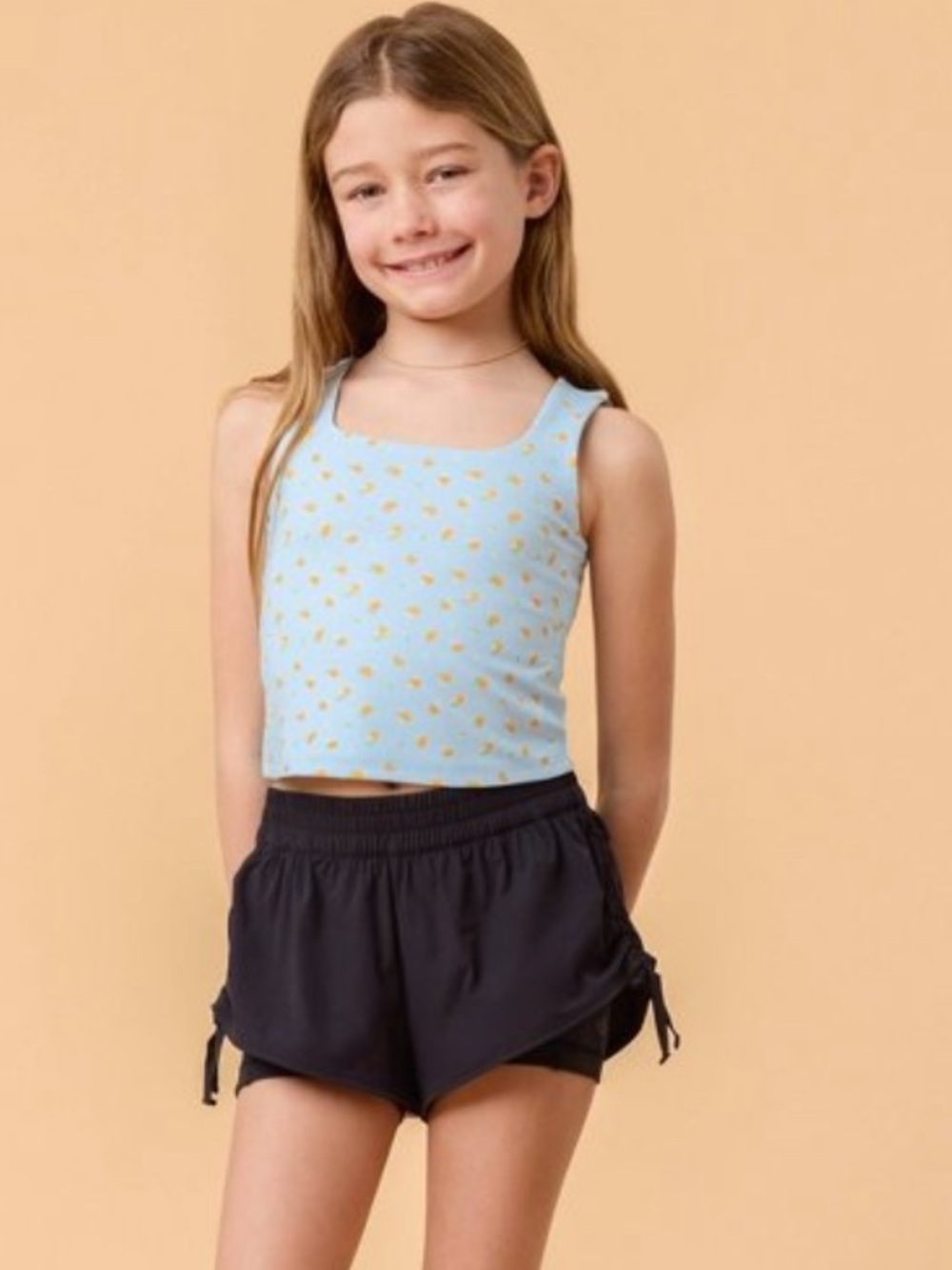 Blogilates Girls Ruffle Back Tank Top (size L) - Picture 6 of 6